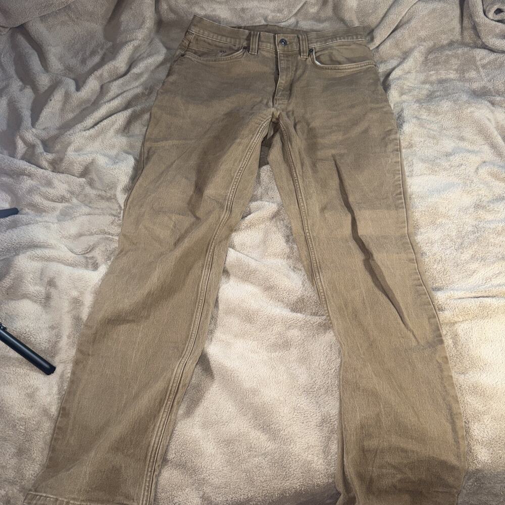 Mens Eddie Bauer Khaki Pants Straight Leg Size 33x32